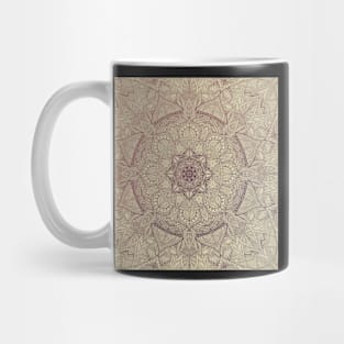 Colorful Mandala in red and yellow shades Mug